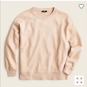 J Crew University Terry Logo Sweatshirt in Luxury Camel